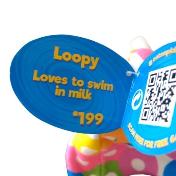 Cats vs Pickles Series 2 Loopy Plush Bean Bag Fruit Loop #199 Food Squad Tags. - Picture 10 of 15